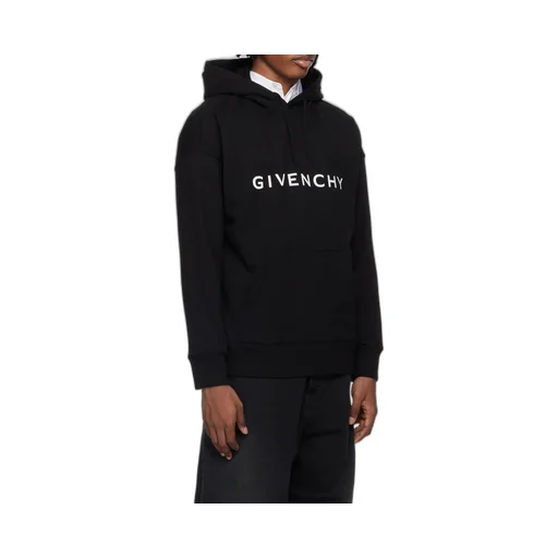 Givenchy Logo Printed Drawstring Hoodie