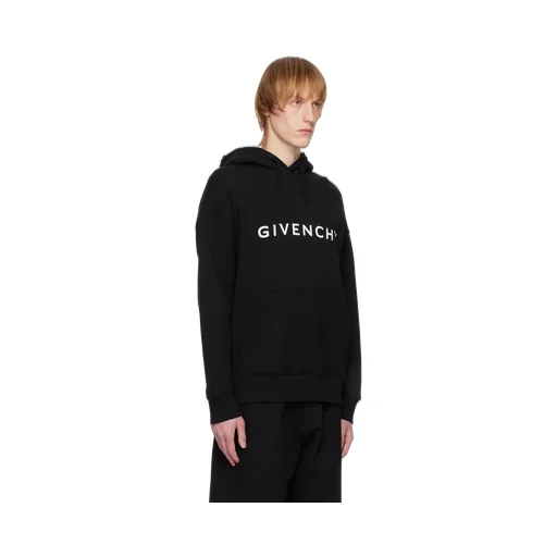 Givenchy Logo Printed Drawstring Hoodie
