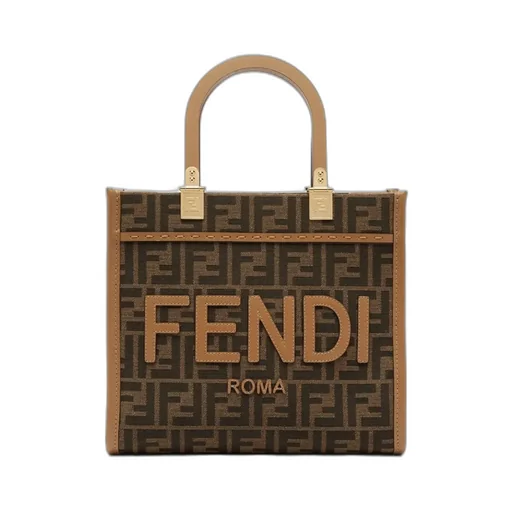 Fendi Sunshine Ff Jacquard Small Top Handle Bag