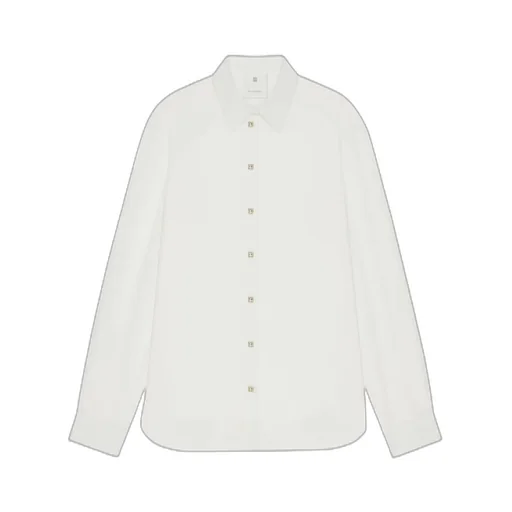Givenchy	Sheer Collared Button-Up Shirt