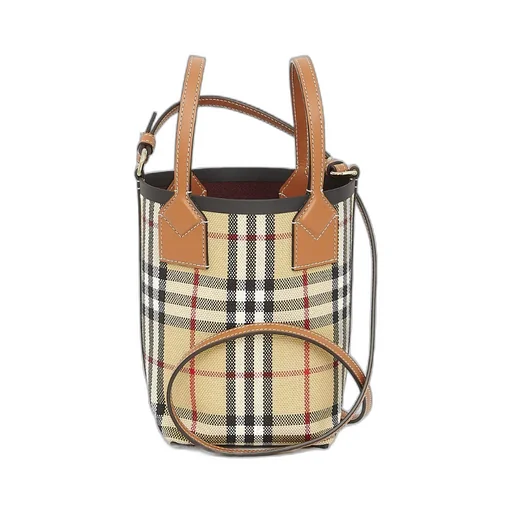 Burberry London Checked Mini Tote Bag