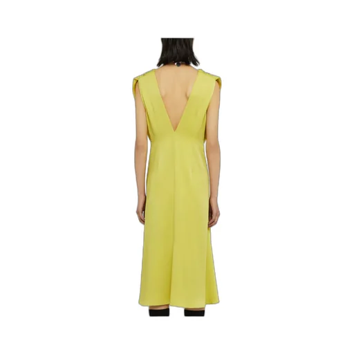Jil Sander Gathered Crewneck Sleeveless Dress