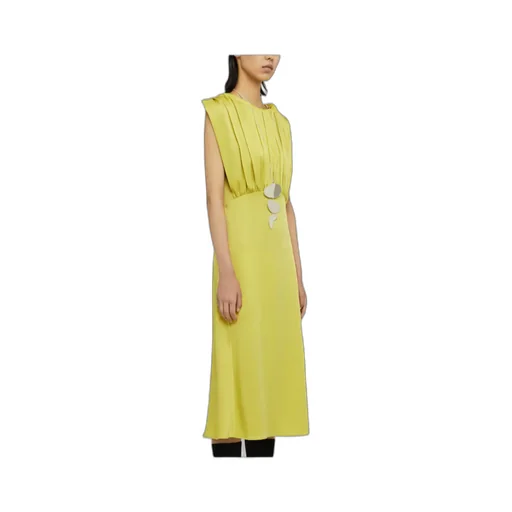 Jil Sander Gathered Crewneck Sleeveless Dress