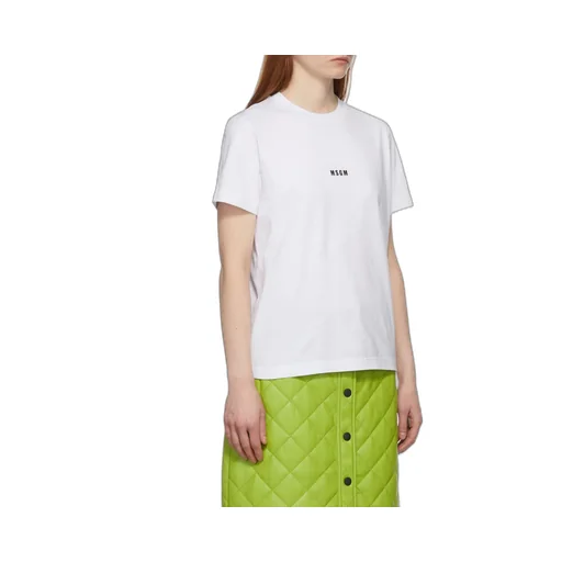 Msgm Logo Printed Crewneck T-Shirt