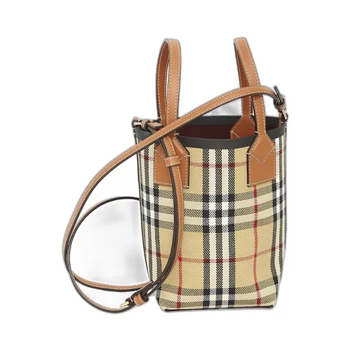 Burberry London Checked Mini Tote Bag