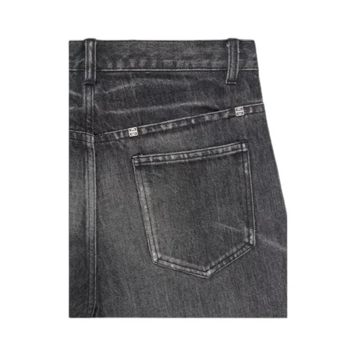 Straight Jeans In Destroyed Denim
