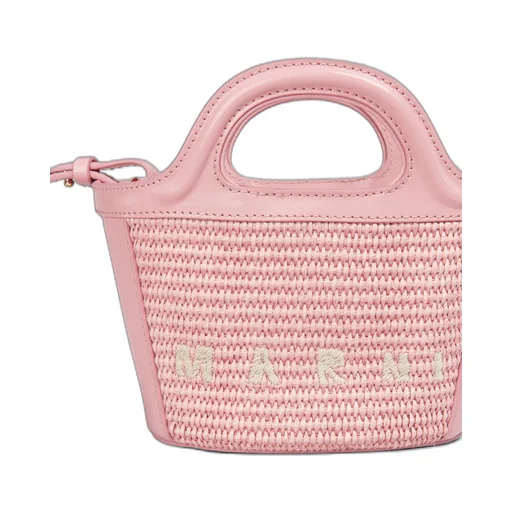 Marni Tropicalia Logo Embroidered Micro Tote Bag