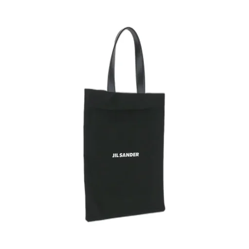 Jil Sander Logo Printed Top Handle Bag