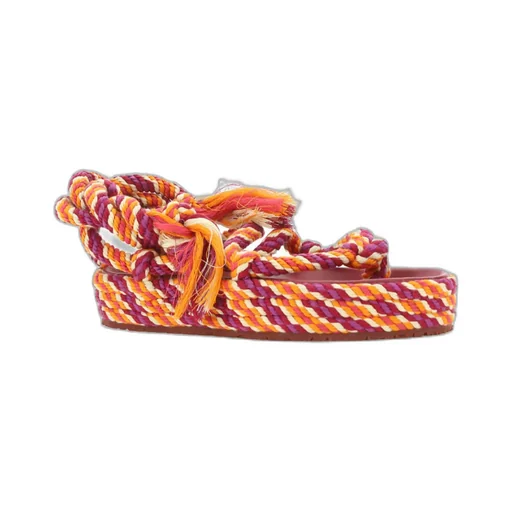 Isabel Marant Erol Tasselled Round-Toe Rope Sandals