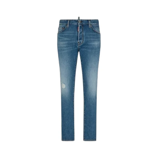 Dsquared2 Straight Leg Distressed Jeans