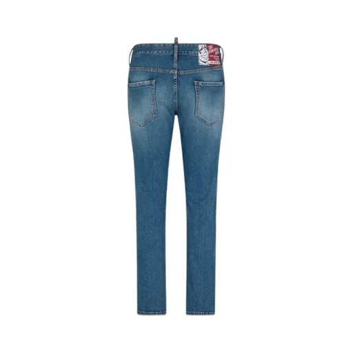 Dsquared2 Straight Leg Distressed Jeans