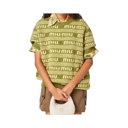 Miu Miu Short-Sleeved Crewneck Jumper