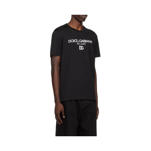 Dolce & Gabbana Logo Embroidered Crewneck T-Shirt