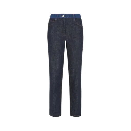 Fendi Ff Logo Slim-Fit Jeans