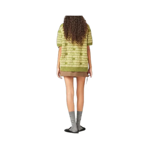 Miu Miu Short-Sleeved Crewneck Jumper