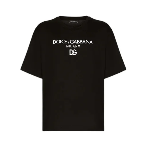 Dolce & Gabbana Logo Embroidered Crewneck T-Shirt