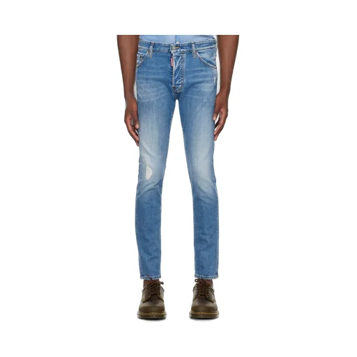Dsquared2 Straight Leg Distressed Jeans