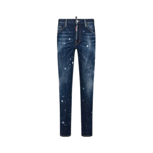 Dsquared2 Sprayed Effect Straight-Leg Distressed Jeans