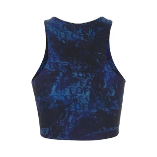 Off-White All-Over Printed Sleeveless Top