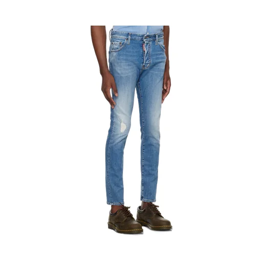 Dsquared2 Straight Leg Distressed Jeans