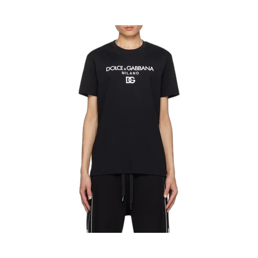 Dolce & Gabbana Logo Embroidered Crewneck T-Shirt