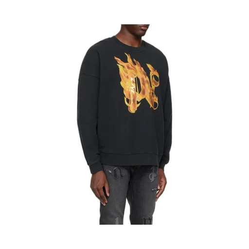 Palm Angels Logo Printed Crewneck Sweatshirt
