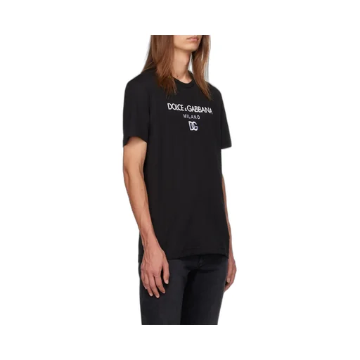 Dolce & Gabbana Logo Embroidered Crewneck T-Shirt