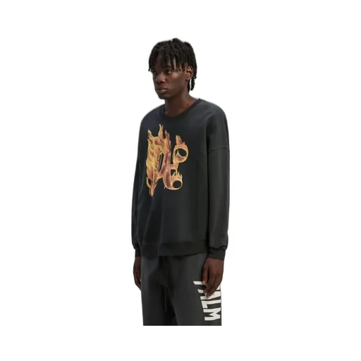 Palm Angels Logo Printed Crewneck Sweatshirt