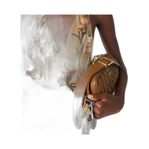 Matelassé Nappa Leather Shoulder Bag