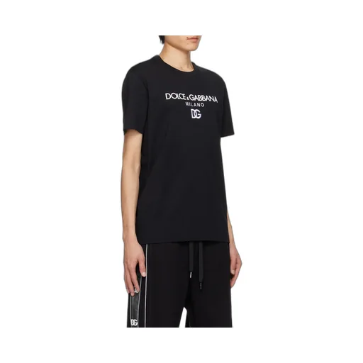 Dolce & Gabbana Logo Embroidered Crewneck T-Shirt