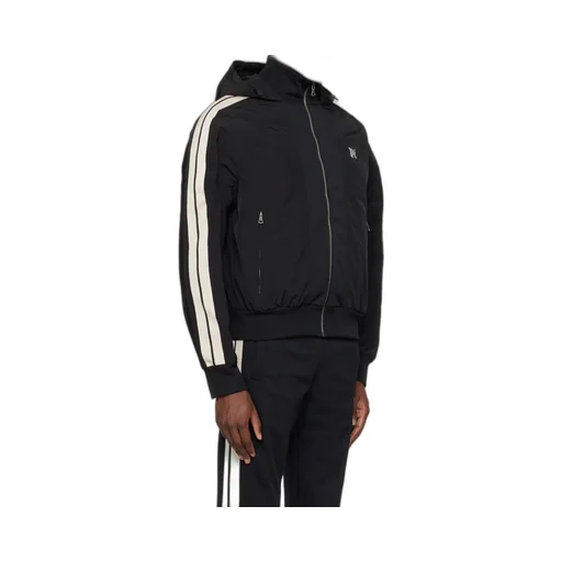 Palm Angels Logo Embroidered Hooded Jacket