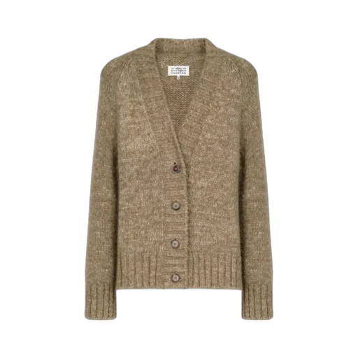 Maison Margiela V-Neck Ribbed Knitted Cardigan