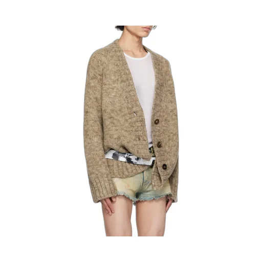 Maison Margiela V-Neck Ribbed Knitted Cardigan