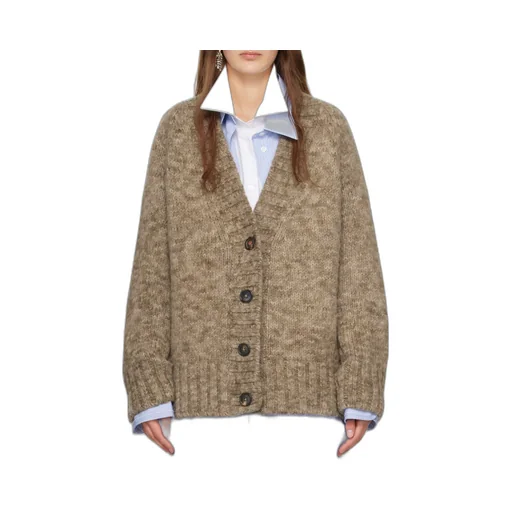 Maison Margiela V-Neck Ribbed Knitted Cardigan