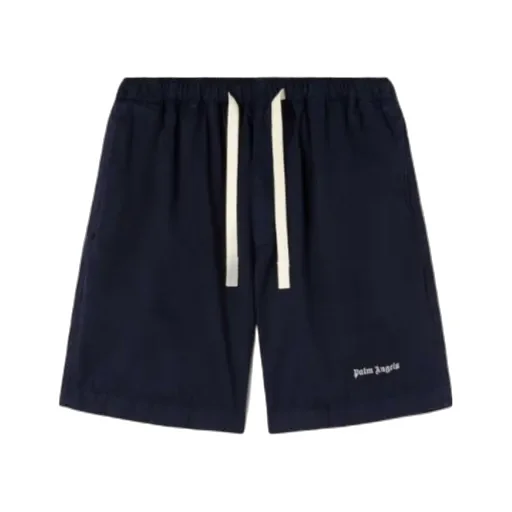 Palm Angels Logo-Embroidered Drawstring Bermuda Shorts