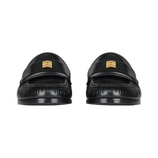 Givenchy 4G Logo Plaque Round-Toe Loafers