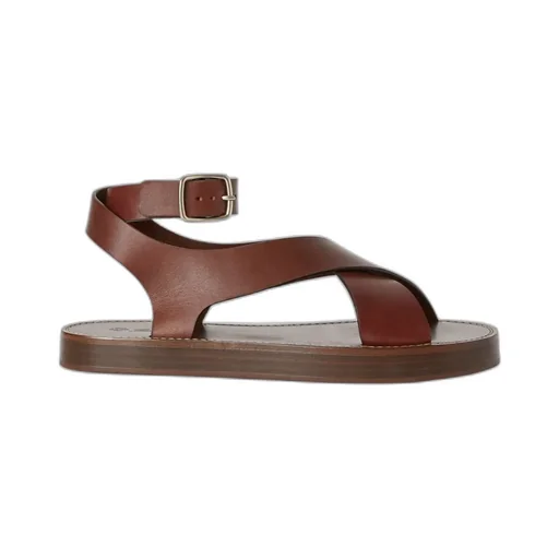 Loro Piana Sumie Crossed Strap Sandals