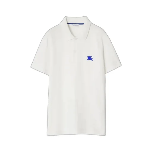 Burberry Logo Embroidered Short Sleeved Polo Shirt