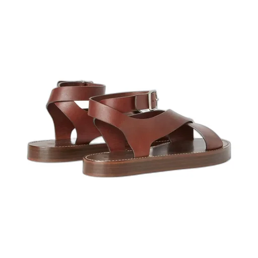 Loro Piana Sumie Crossed Strap Sandals