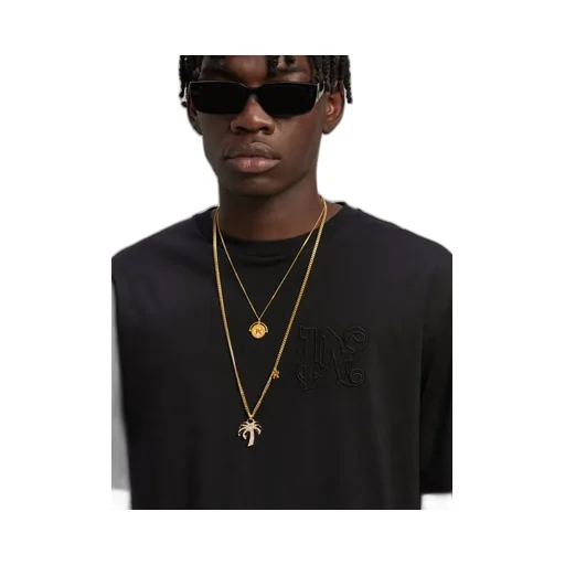 Palm Angels Monogram Embroidered Crewneck T-Shirt