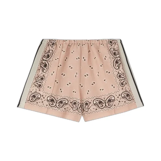 Palm Angels Paisley-Printed Side Stripe Detailed Track Shorts