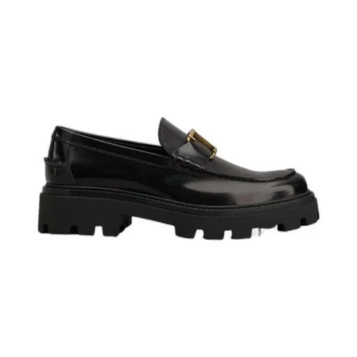 Tod's Timeless Logo Plaque Loafers