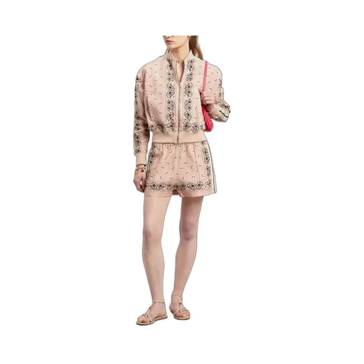 Palm Angels Paisley-Printed Side Stripe Detailed Track Shorts