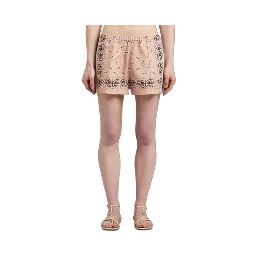 Palm Angels Paisley-Printed Side Stripe Detailed Track Shorts