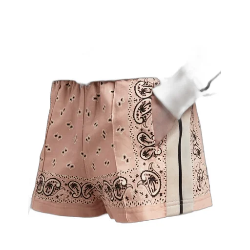 Palm Angels Paisley-Printed Side Stripe Detailed Track Shorts