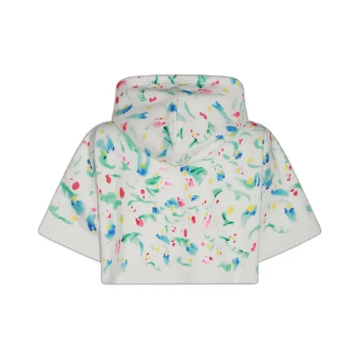 Marni Logo Patch Cropped Hoodie
