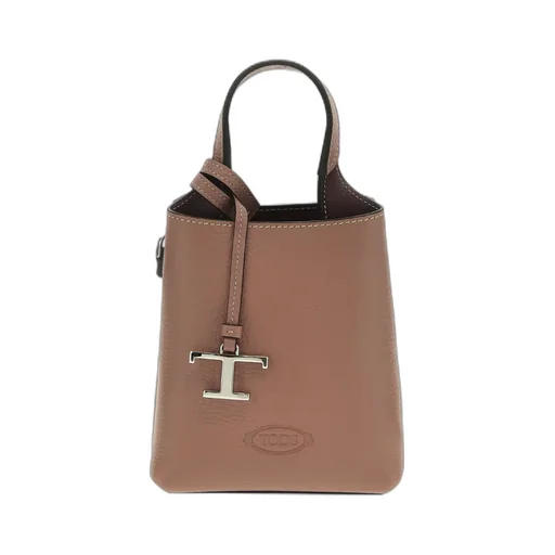 Logo-Pendant Leather Mini Bag