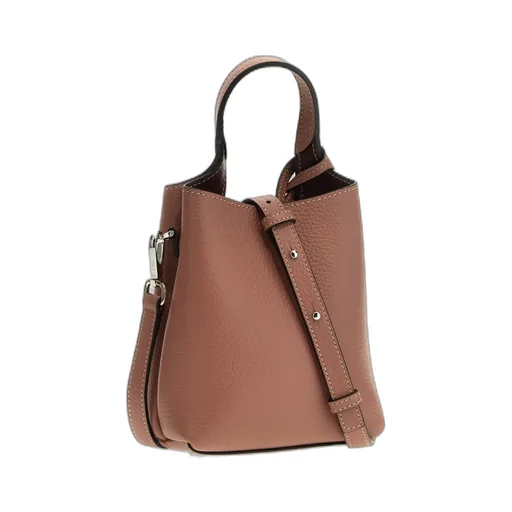 Logo-Pendant Leather Mini Bag