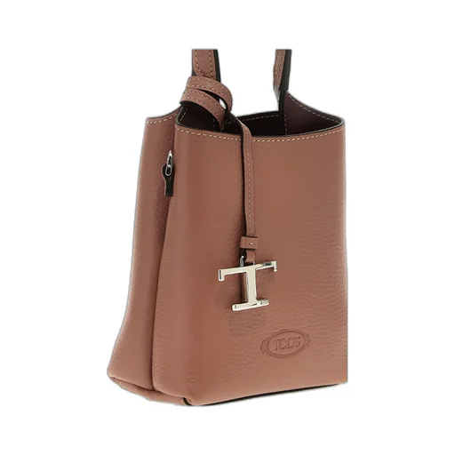 Logo-Pendant Leather Mini Bag