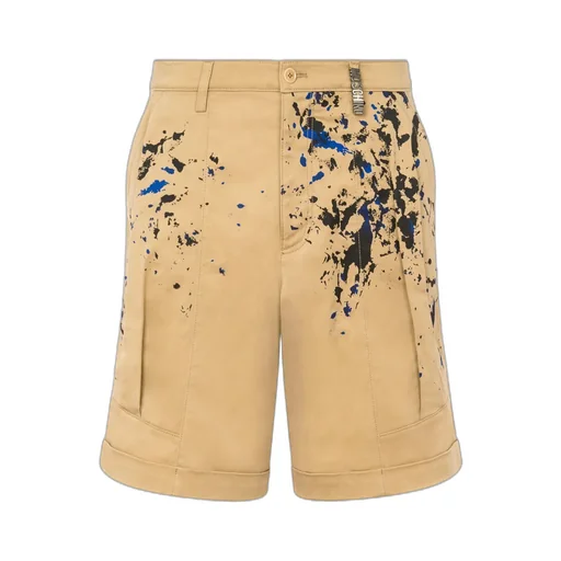 Painterly-Print Cotton Shorts